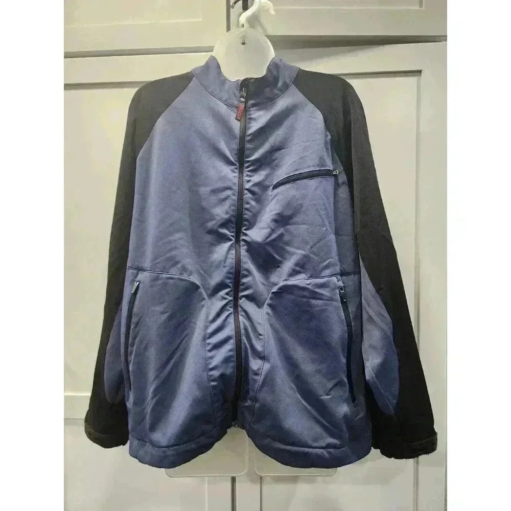 Wolverine Jacket Mens Medium Blue Black Long Sleeve Full Zipper Pockets